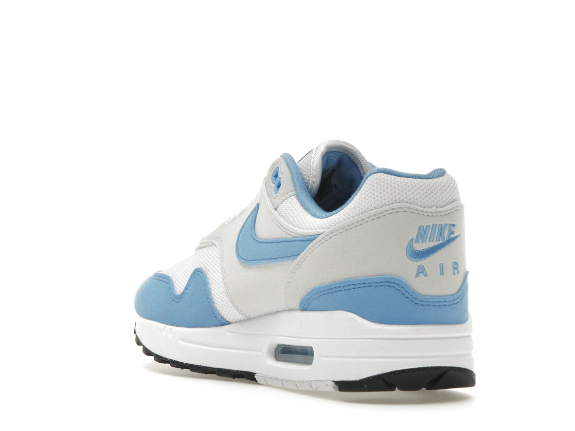 Vue 25 de Nike Air Max 1 White University Blue