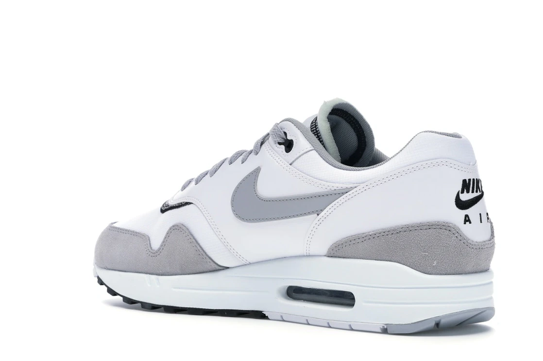 Vue 23 de Nike Air Max 1 Wolf Grey White