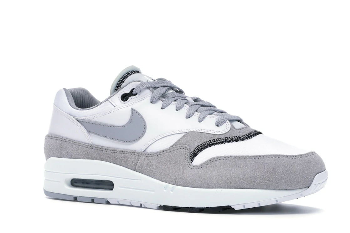 Vue 4 de Nike Air Max 1 Wolf Grey White