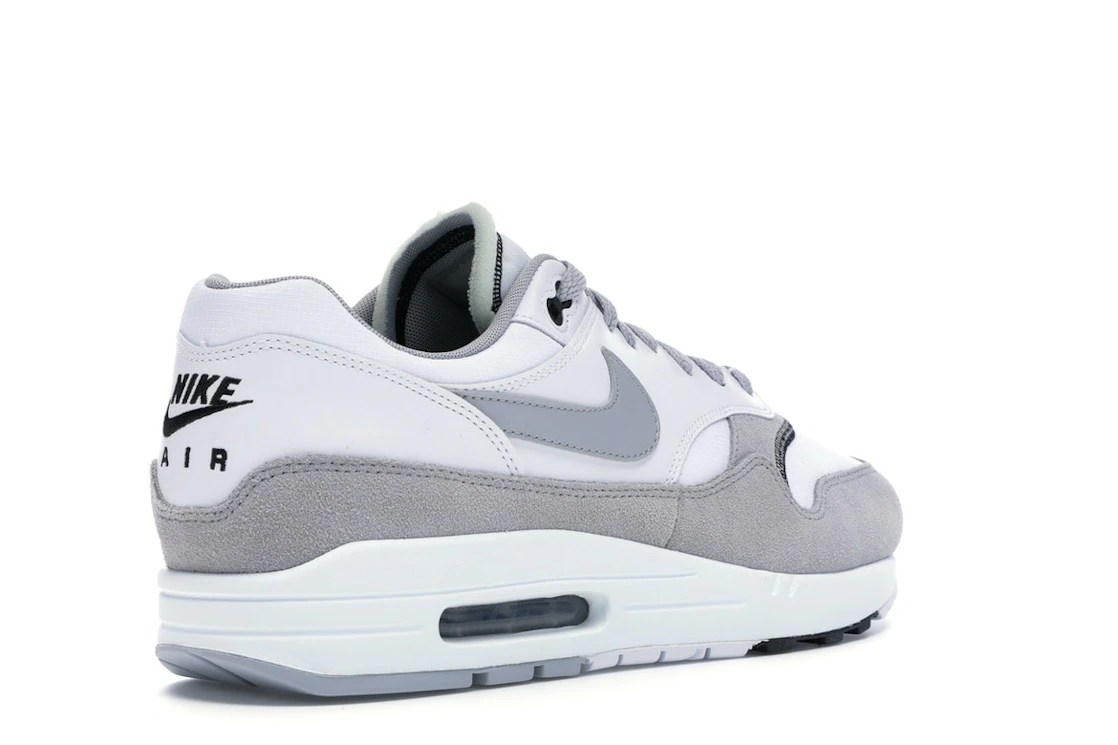 Vue 32 de Nike Air Max 1 Wolf Grey White