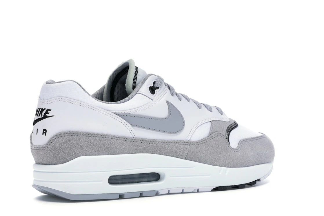 Vue 33 de Nike Air Max 1 Wolf Grey White