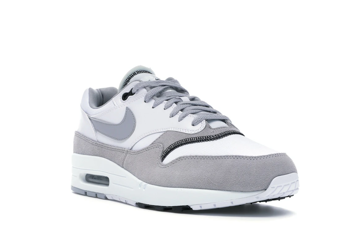 Vue 6 de Nike Air Max 1 Wolf Grey White