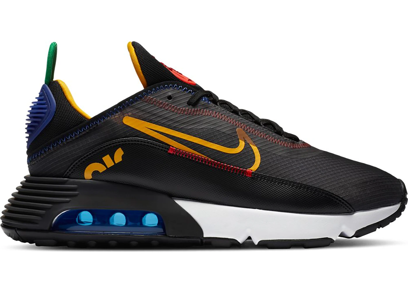 Nike Air Max 2090 Dark Grey Chile Red University Gold