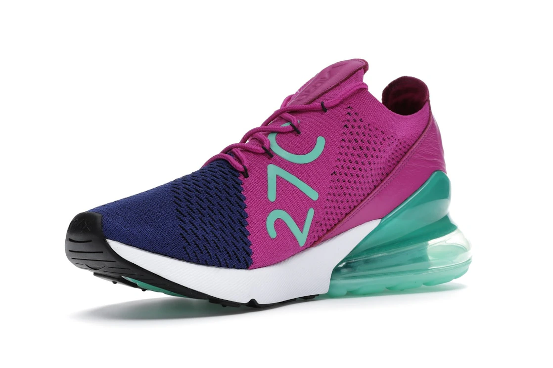 Vue 15 de Nike Air Max 270 Flyknit Fuchsia Flash