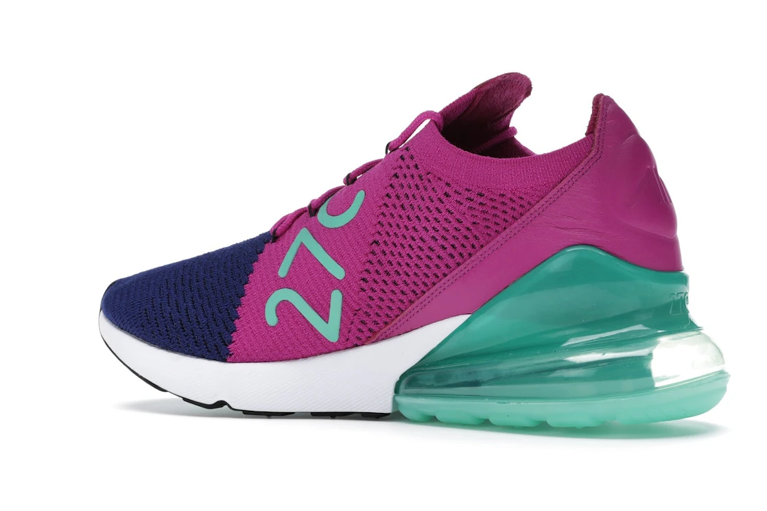 Vue 22 de Nike Air Max 270 Flyknit Fuchsia Flash