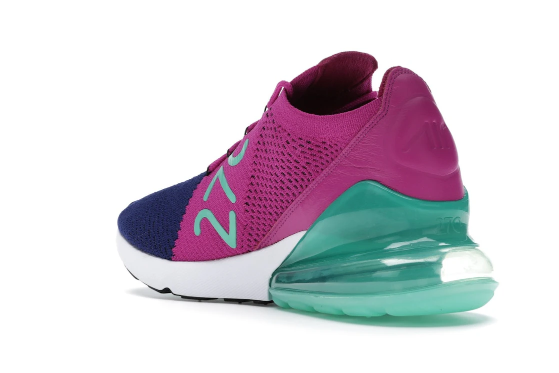 Vue 24 de Nike Air Max 270 Flyknit Fuchsia Flash