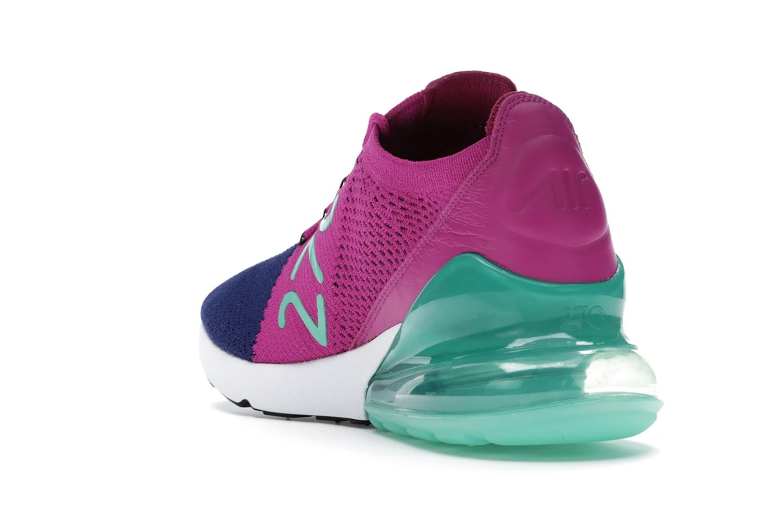 Vue 25 de Nike Air Max 270 Flyknit Fuchsia Flash