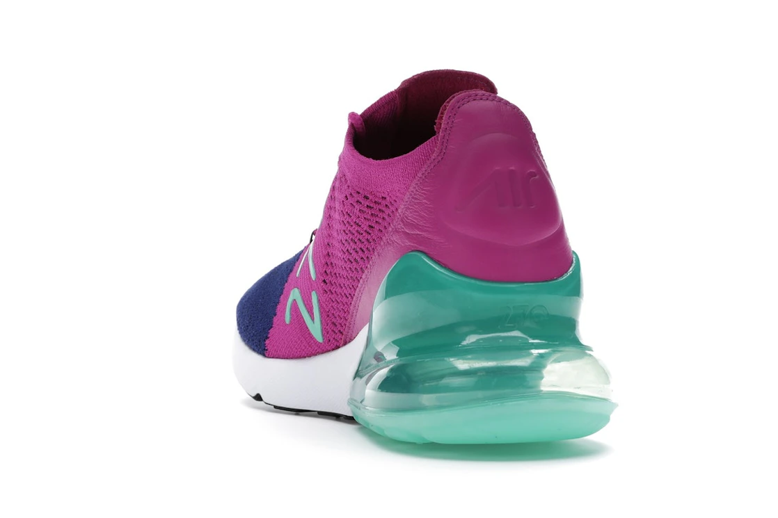 Vue 26 de Nike Air Max 270 Flyknit Fuchsia Flash