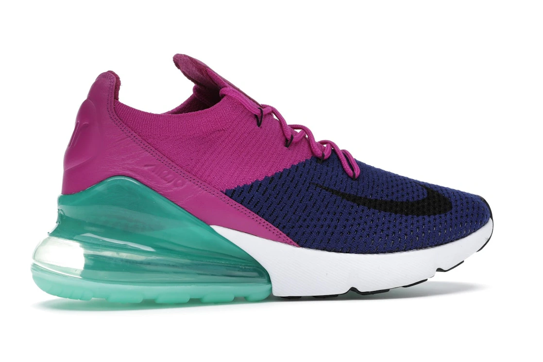 Vue 35 de Nike Air Max 270 Flyknit Fuchsia Flash
