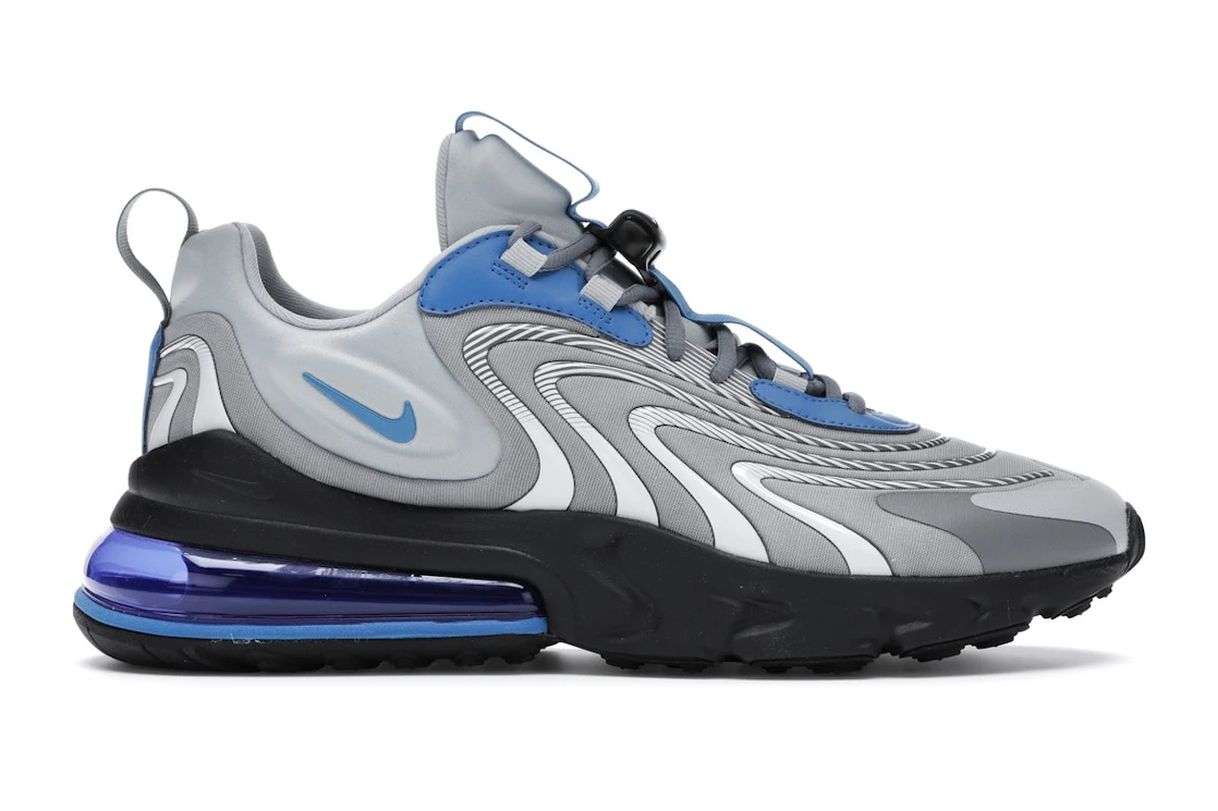 Vue 1 de Nike Air Max 270 React Eng Light Smoke Grey Battle Blue