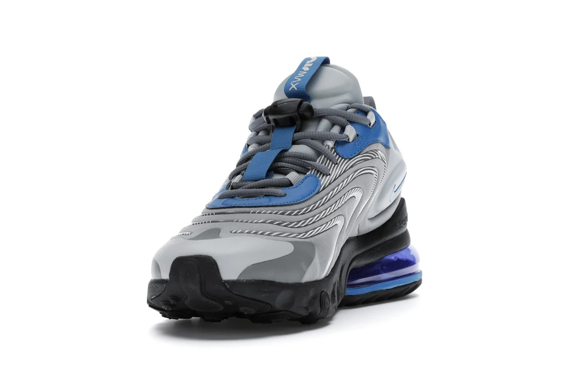 Vue 12 de Nike Air Max 270 React Eng Light Smoke Grey Battle Blue