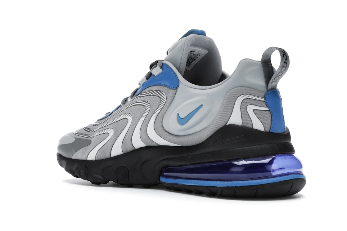 Vue 23 de Nike Air Max 270 React Eng Light Smoke Grey Battle Blue