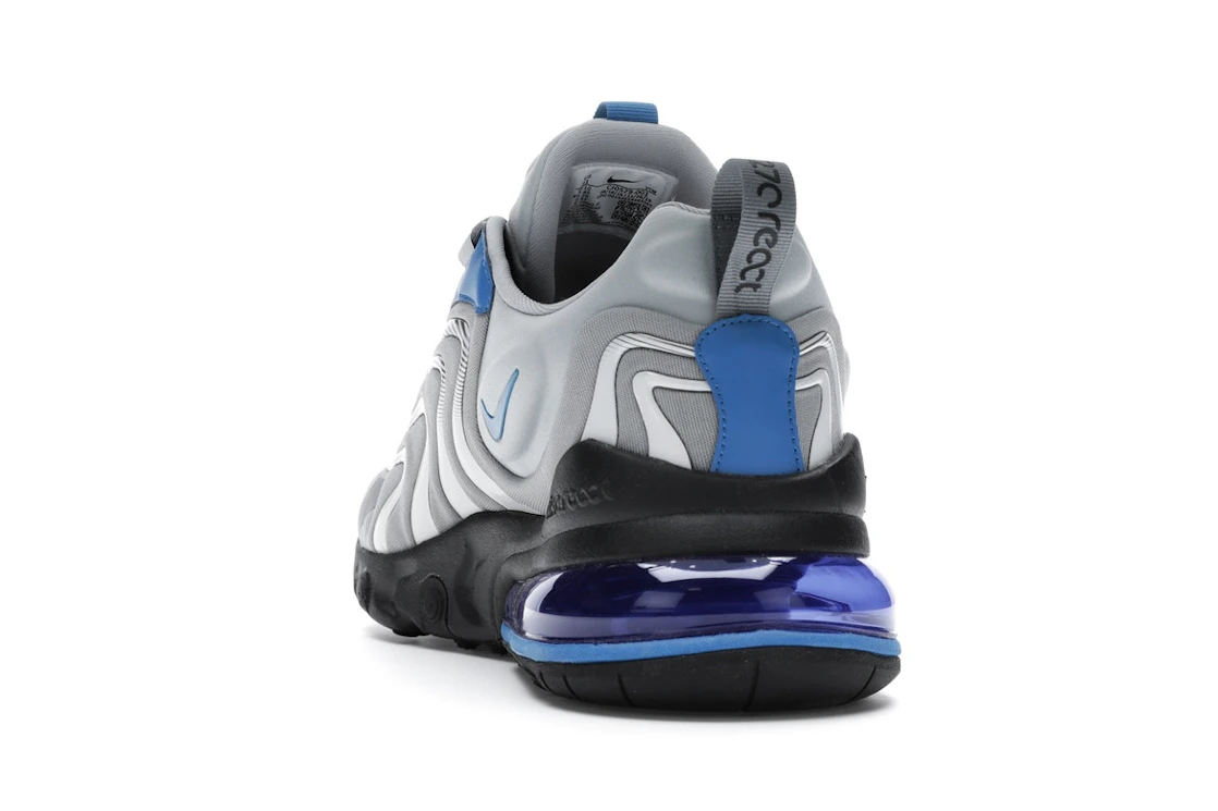 Vue 26 de Nike Air Max 270 React Eng Light Smoke Grey Battle Blue