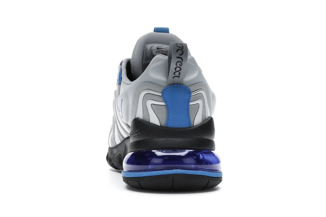 Vue 27 de Nike Air Max 270 React Eng Light Smoke Grey Battle Blue