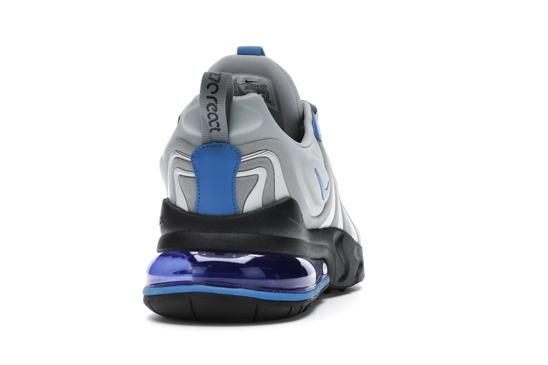 Vue 29 de Nike Air Max 270 React Eng Light Smoke Grey Battle Blue