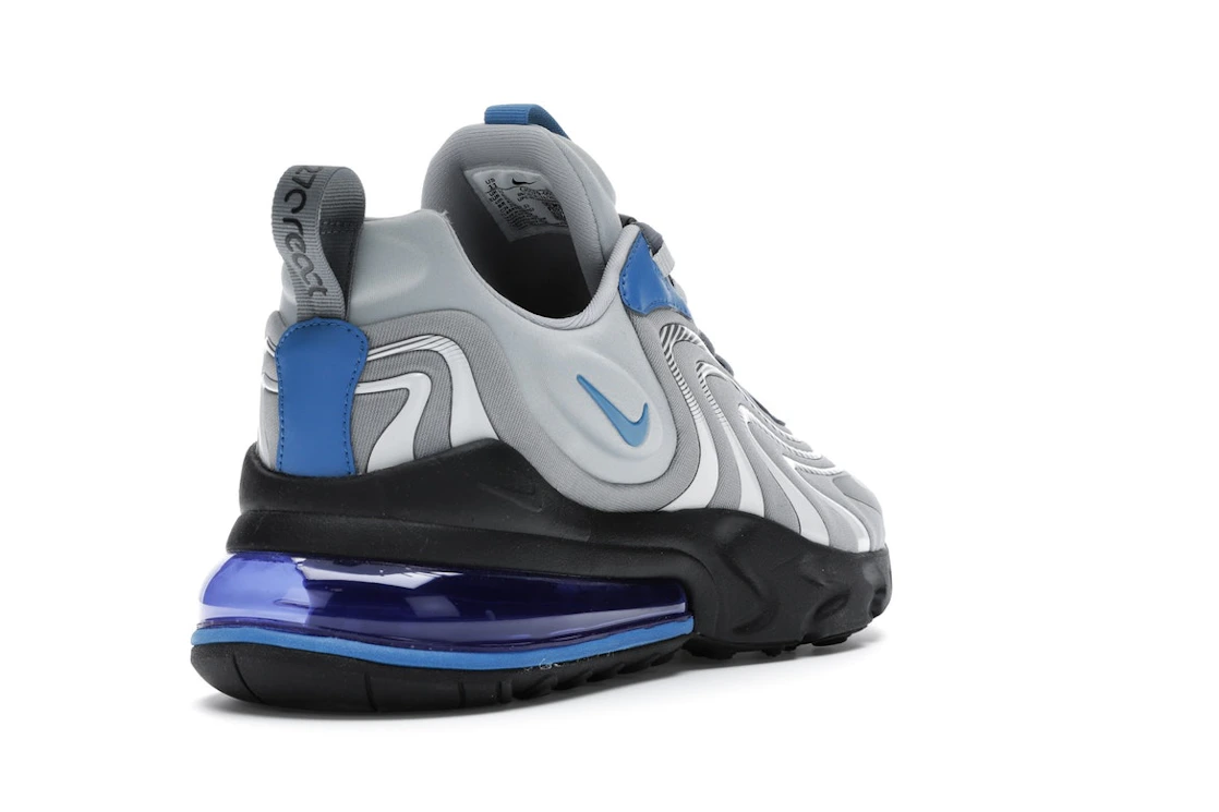 Vue 31 de Nike Air Max 270 React Eng Light Smoke Grey Battle Blue