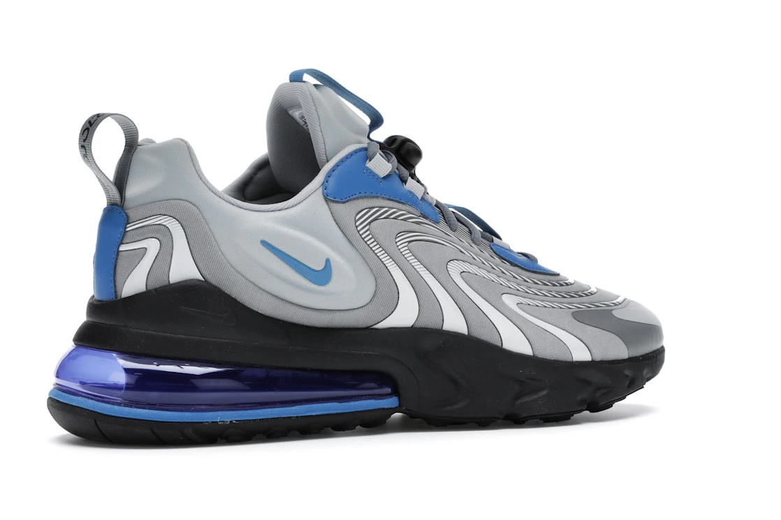 Vue 34 de Nike Air Max 270 React Eng Light Smoke Grey Battle Blue