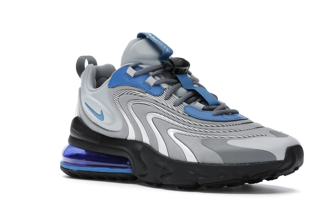 Vue 5 de Nike Air Max 270 React Eng Light Smoke Grey Battle Blue