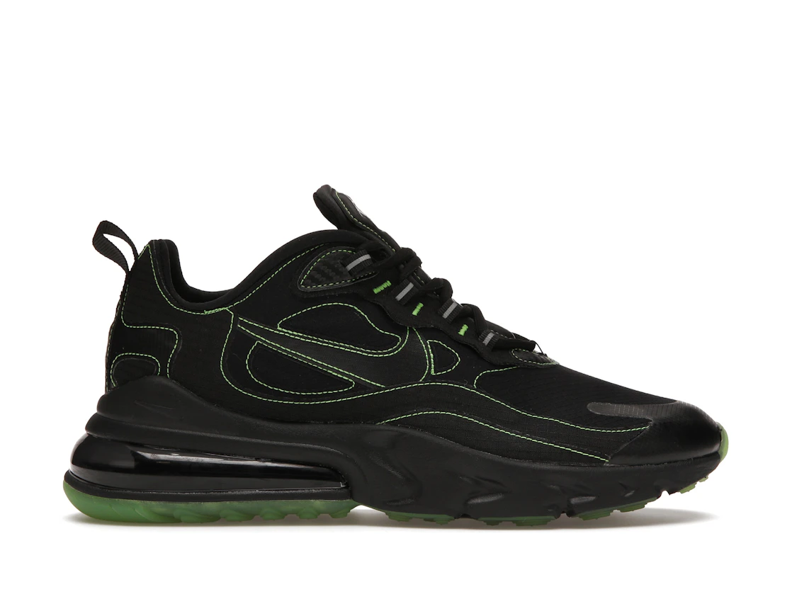 Vue 1 de Nike Air Max 270 React Black Electric Green