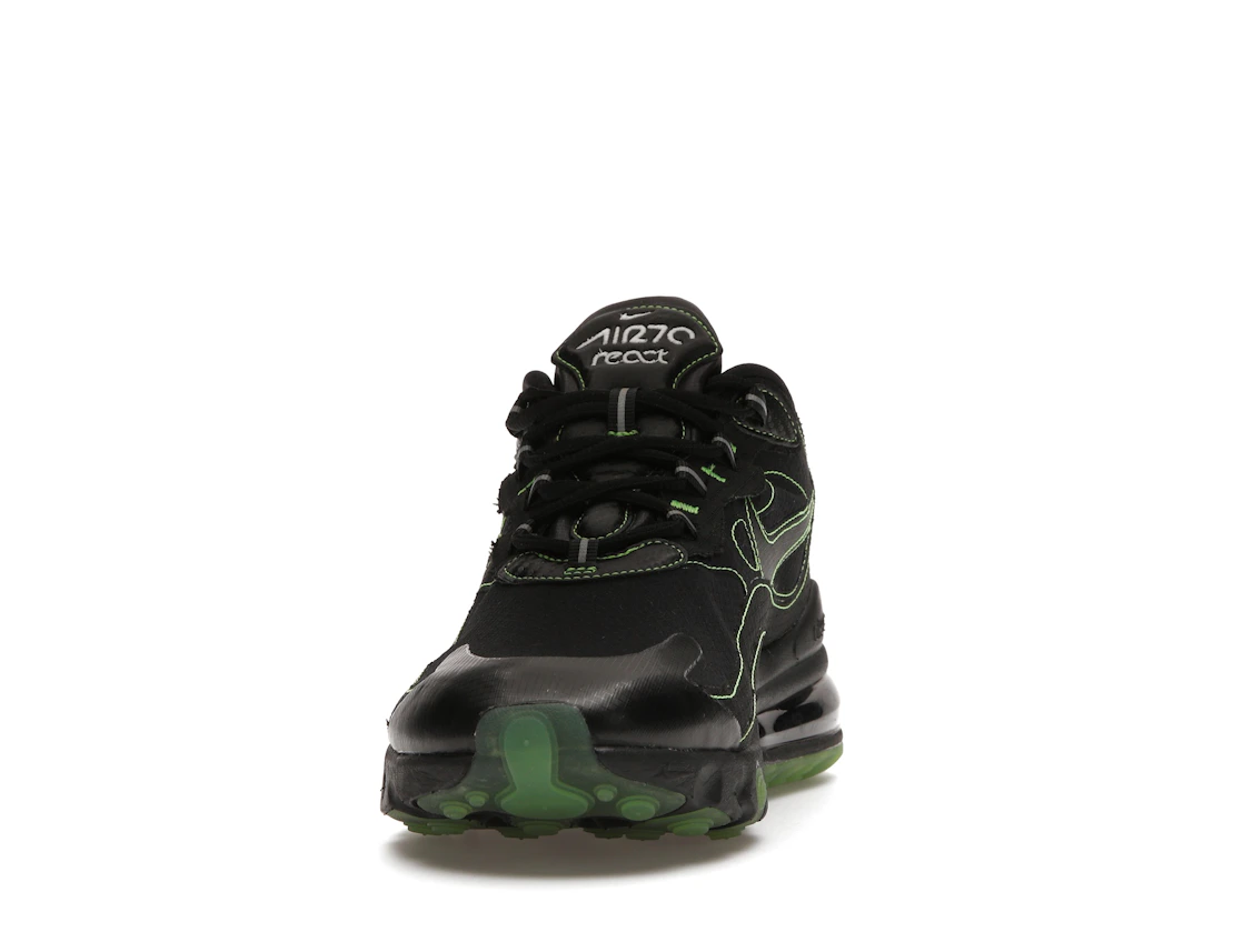 Vue 11 de Nike Air Max 270 React Black Electric Green