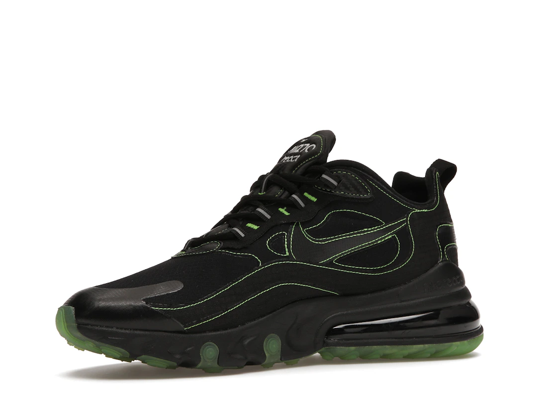 Vue 16 de Nike Air Max 270 React Black Electric Green