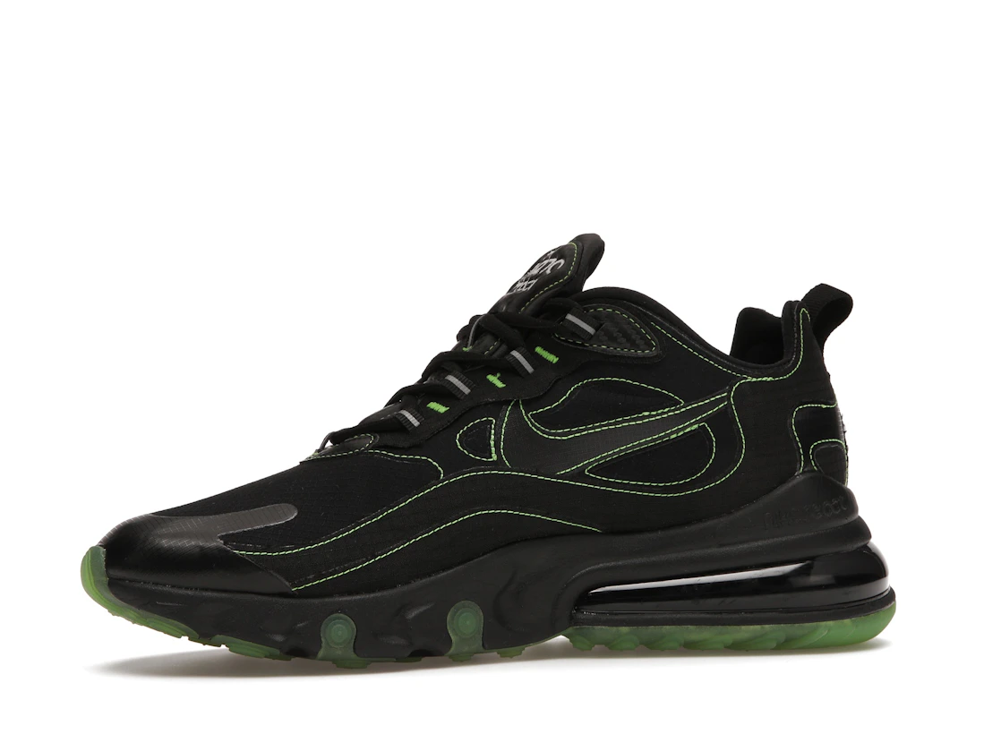 Vue 17 de Nike Air Max 270 React Black Electric Green