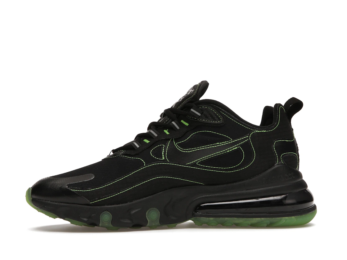 Vue 18 de Nike Air Max 270 React Black Electric Green