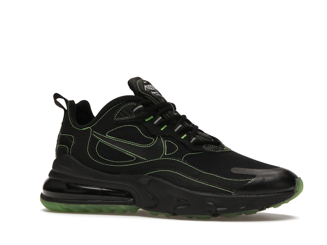 Vue 3 de Nike Air Max 270 React Black Electric Green