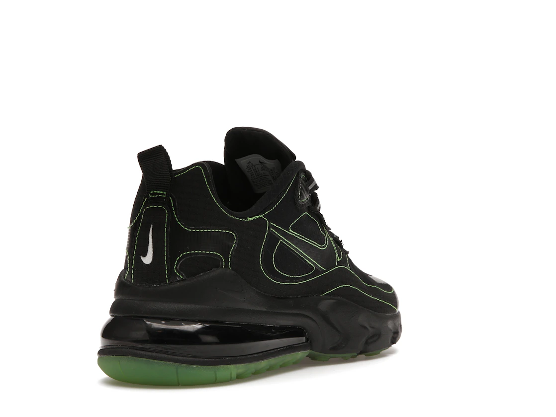 Vue 31 de Nike Air Max 270 React Black Electric Green