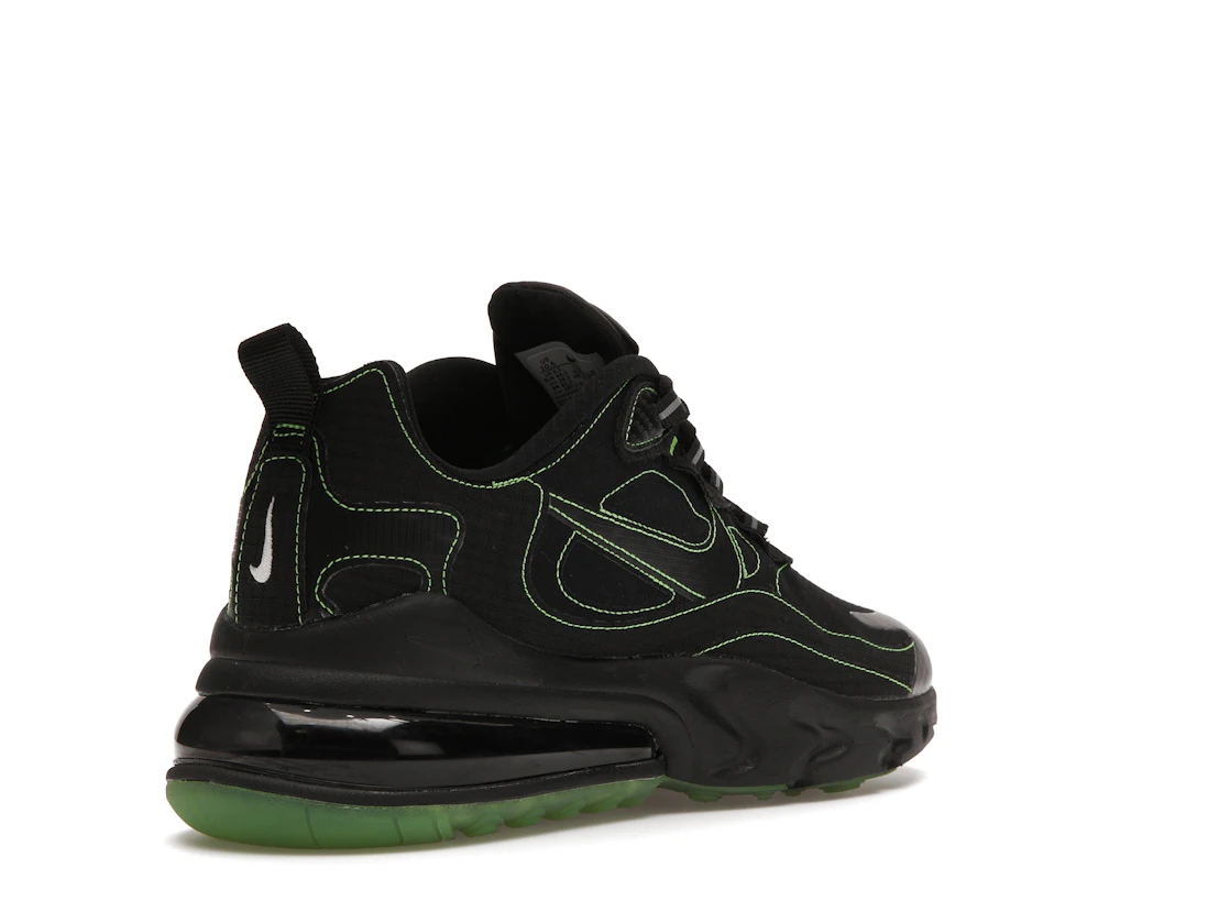 Vue 32 de Nike Air Max 270 React Black Electric Green