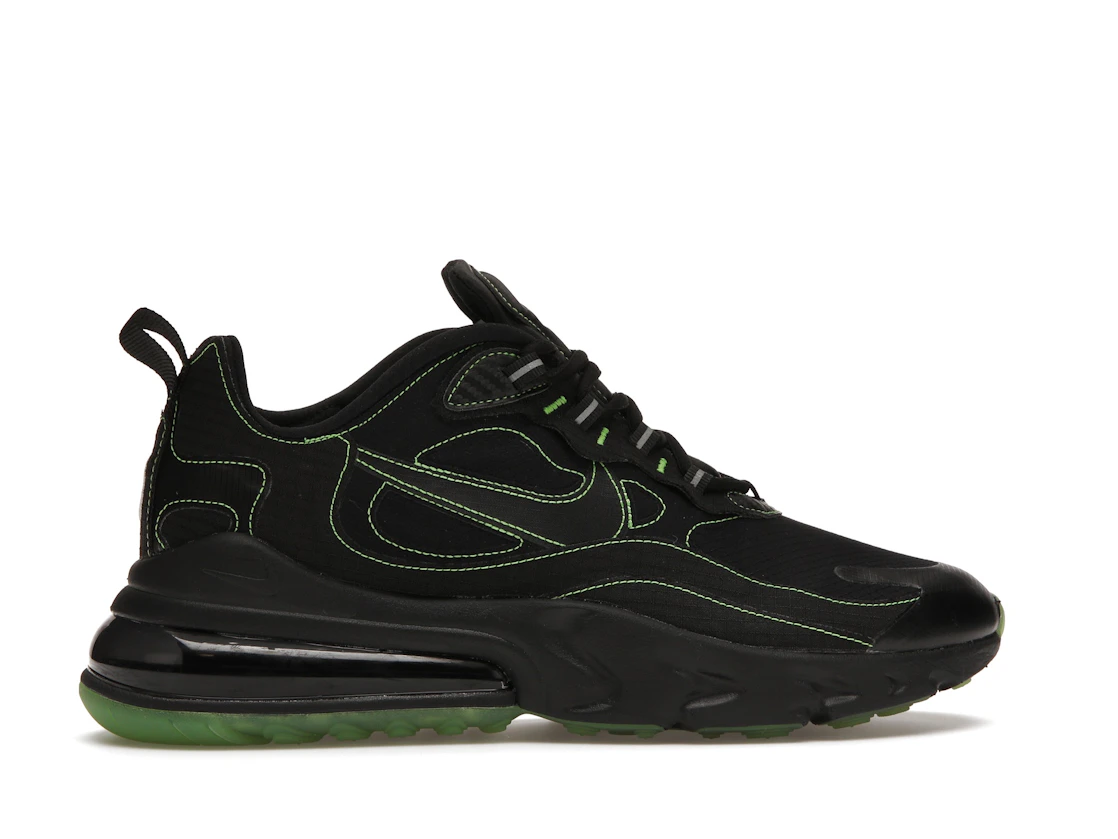 Vue 36 de Nike Air Max 270 React Black Electric Green