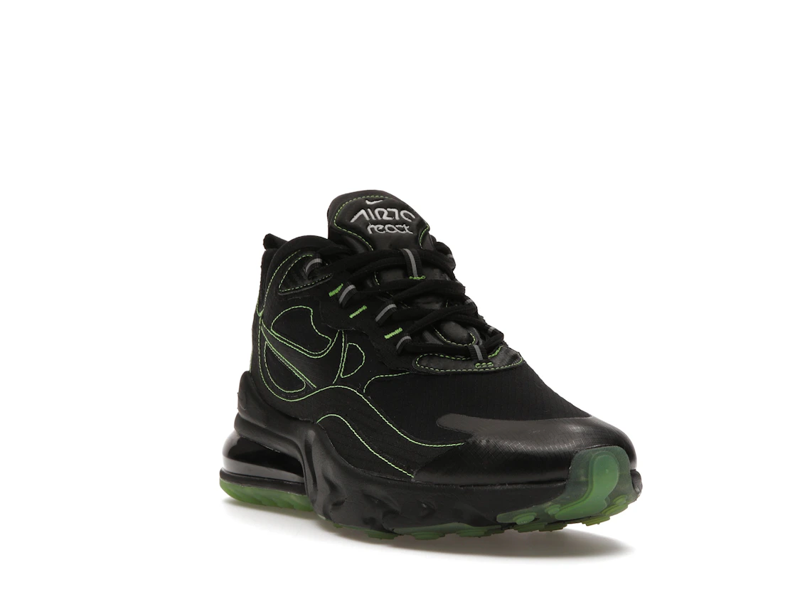 Vue 7 de Nike Air Max 270 React Black Electric Green