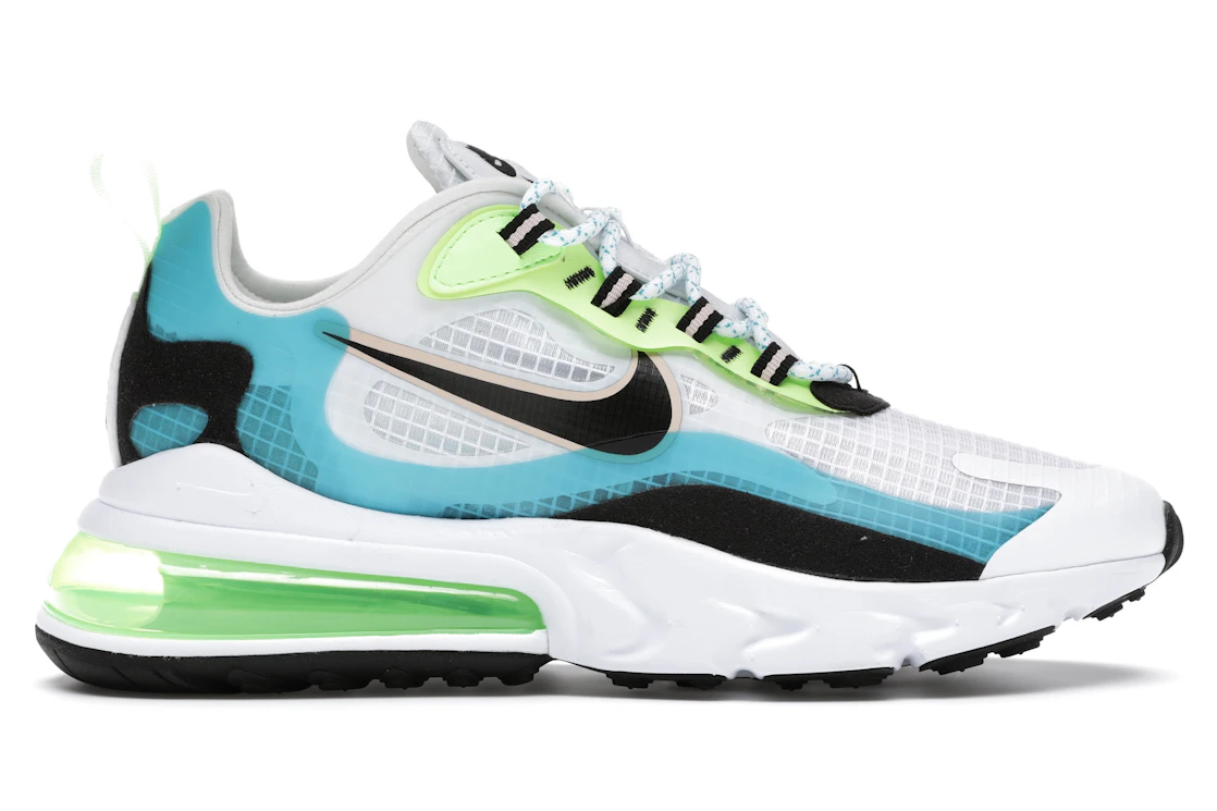 Vue 1 de Nike Air Max 270 React Oracle Aqua Ghost Green