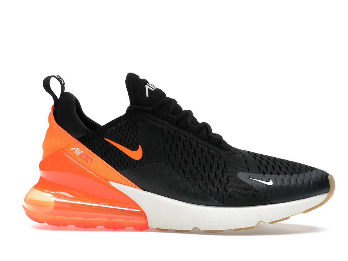 Vue 2 de Nike Air Max 270 Black Phantom Total Orange