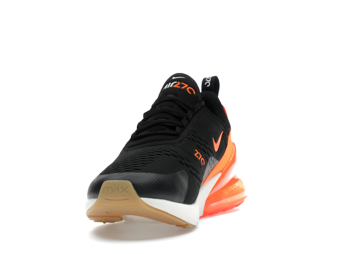Vue 12 de Nike Air Max 270 Black Phantom Total Orange