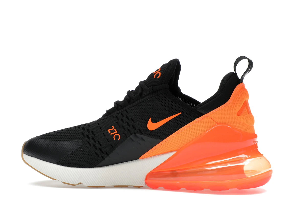 Vue 21 de Nike Air Max 270 Black Phantom Total Orange