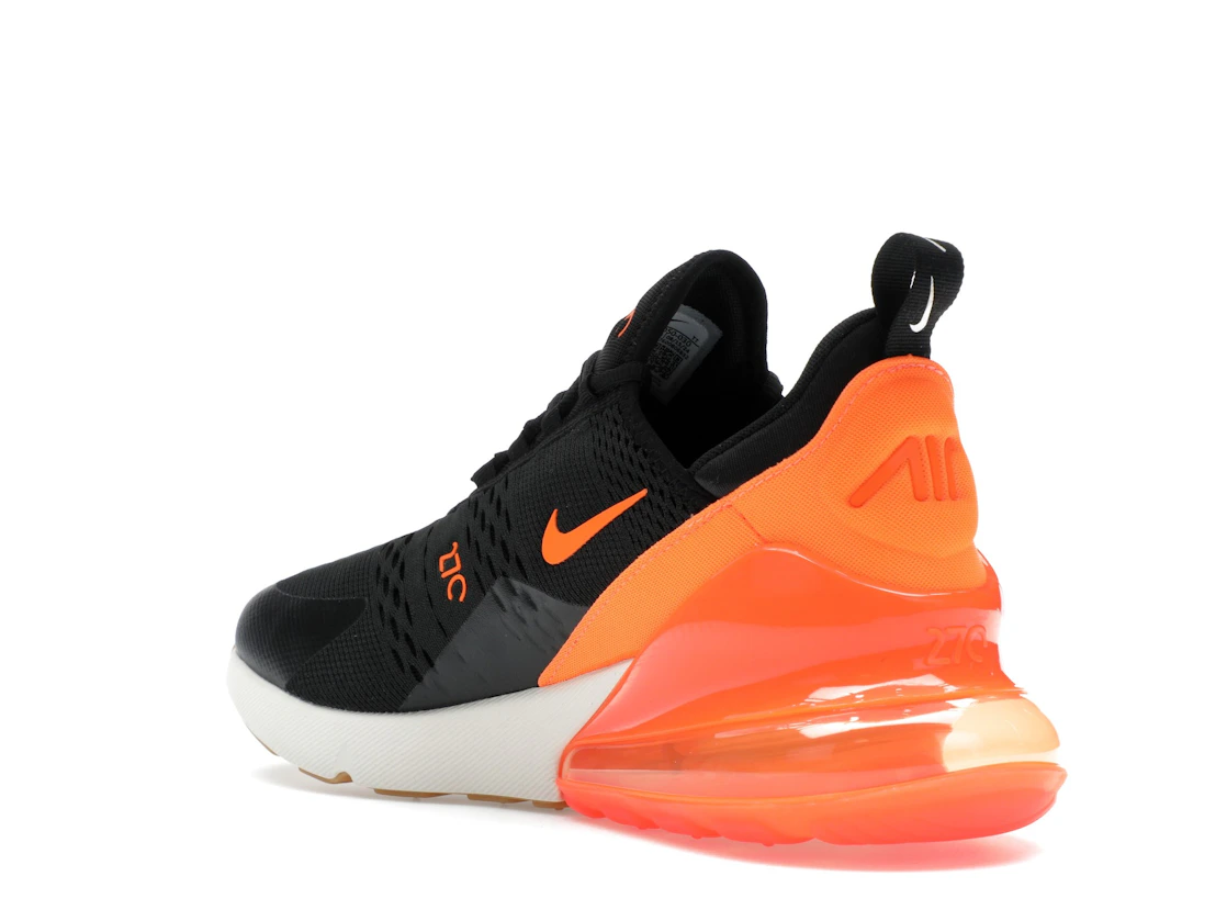 Vue 24 de Nike Air Max 270 Black Phantom Total Orange