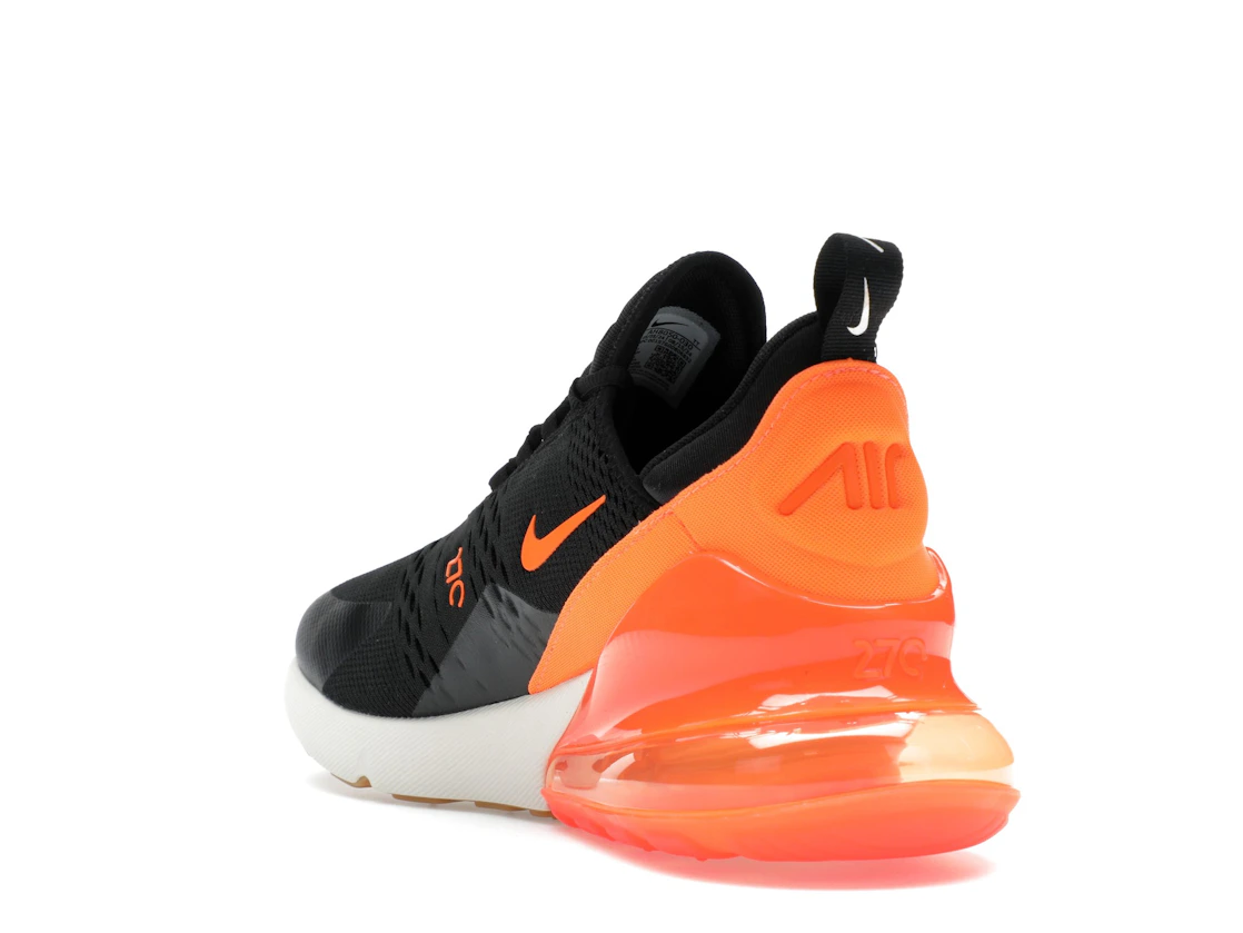 Vue 25 de Nike Air Max 270 Black Phantom Total Orange