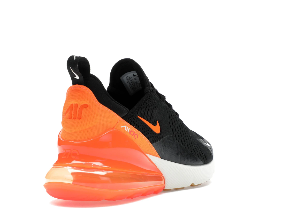 Vue 31 de Nike Air Max 270 Black Phantom Total Orange