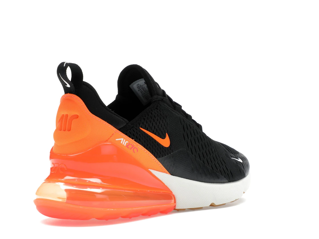 Vue 32 de Nike Air Max 270 Black Phantom Total Orange