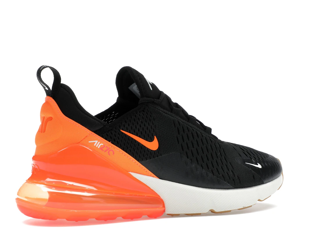 Vue 34 de Nike Air Max 270 Black Phantom Total Orange