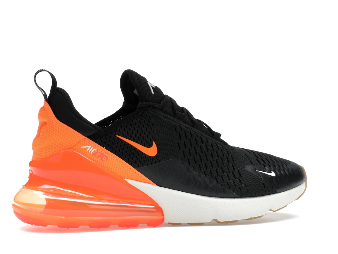 Vue 35 de Nike Air Max 270 Black Phantom Total Orange