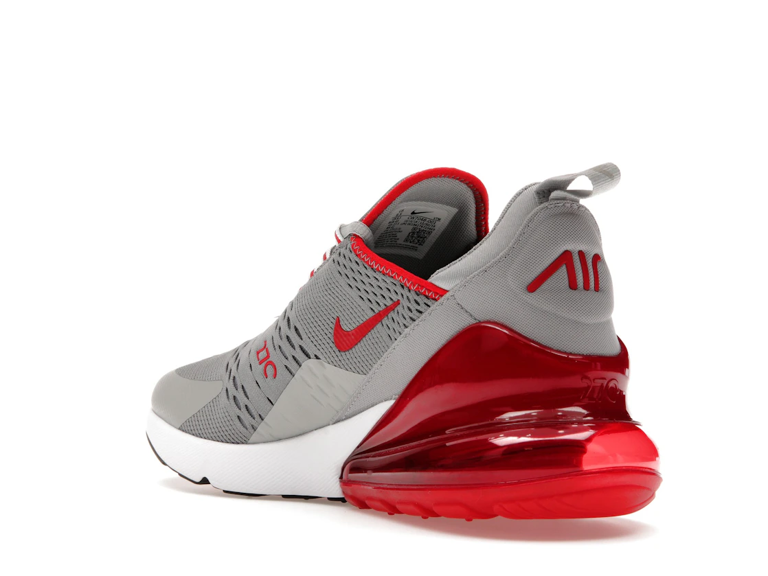 Vue 24 de Nike Air Max 270 Particle Grey University Red