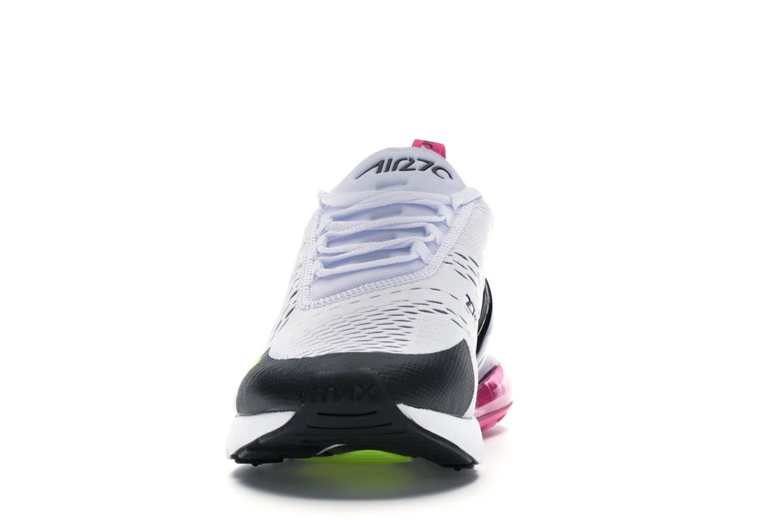 Vue 11 de Nike Air Max 270 White Black Fuchsia Volt