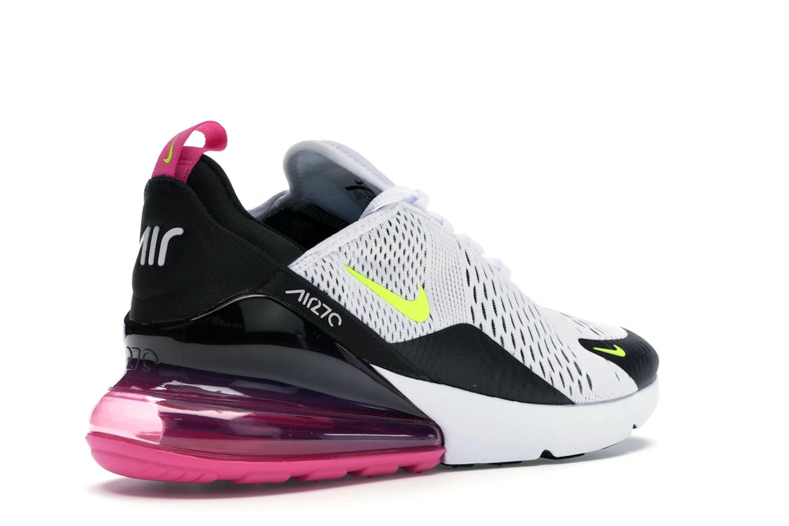 Vue 33 de Nike Air Max 270 White Black Fuchsia Volt