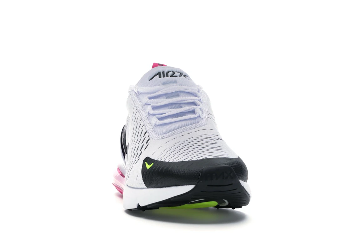 Vue 9 de Nike Air Max 270 White Black Fuchsia Volt