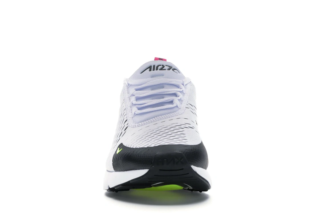 Vue 10 de Nike Air Max 270 White Black Fuchsia Volt