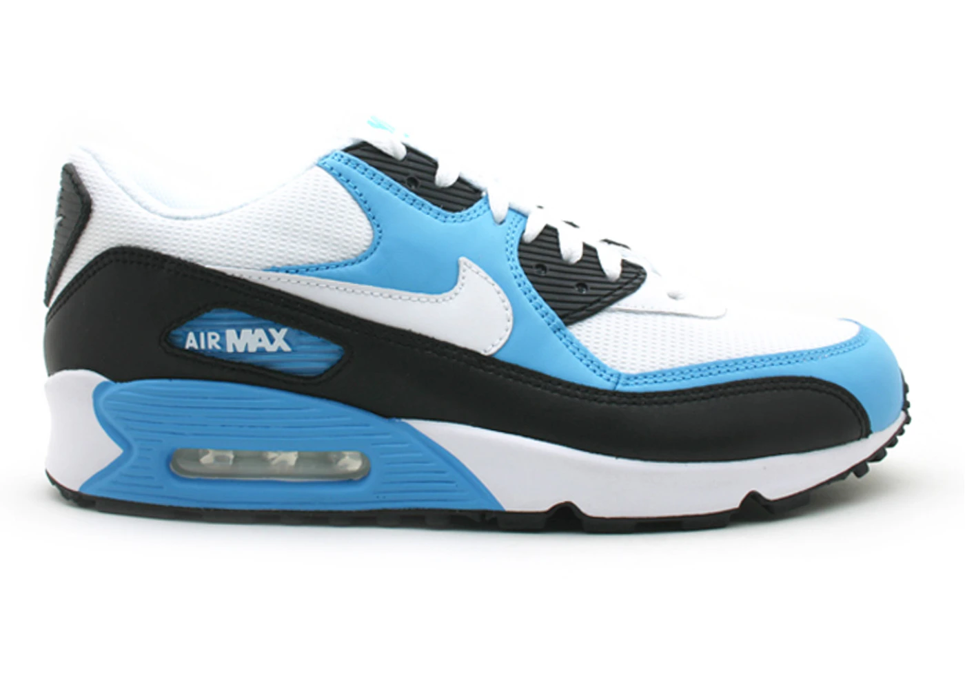 Nike Air Max 90 Leather White Vivid Blue