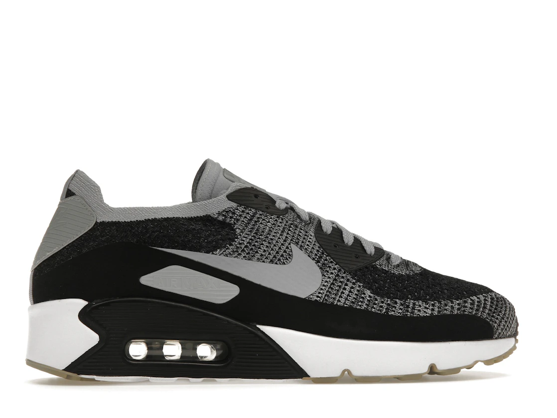 Vue 36 de Nike Air Max 90 Ultra 2.0 Flyknit Black Wolf Grey