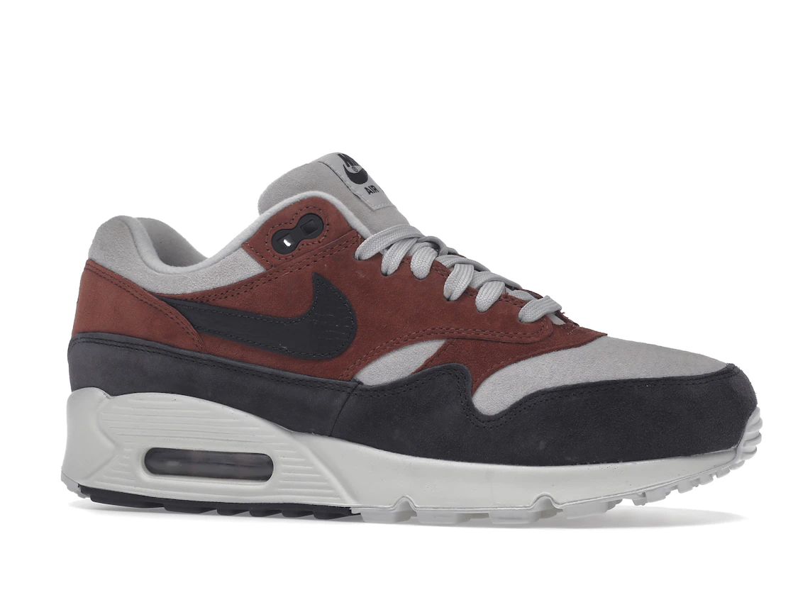 Vue 3 de Nike Air Max 90/1 Red Sepia Oil Grey 